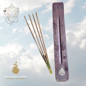 Porte encens ski simple bois - ganesh