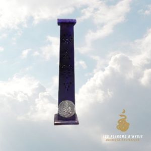 Porte encens tour bois violet - om