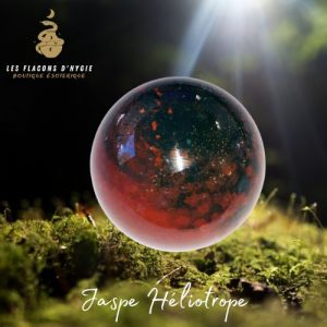 Jaspe heliotrope - 40mm sphere