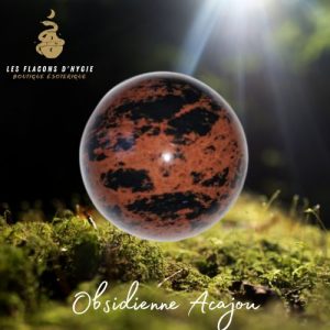 Obsidienne acajou - 40mm sphere