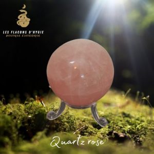 Sphère quartz rose 50mm