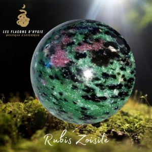 Rubis zoisite - entre 50 et 55mm sphere 193g