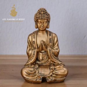 Statuette bouddha dorée