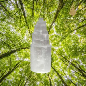 Tour selenite 10cm