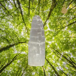 Tour selenite 15cm